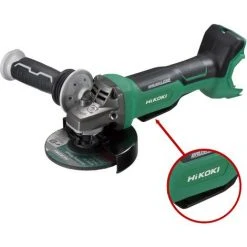 HiKOKI Akku-Winkelschleifer G3613DBW2Z 36 V Inkl. Zusatzgriff, Spannflansch, -mutter, Stirnlochschlüssel, Schruppscheibe, HSC III Box