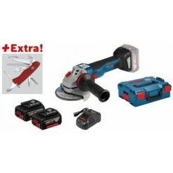 BOSCH Akku-Winkelschleifer GWS 18V-125 C | 2 X 5.0 Ah. Klappmesser Victorinox. L-BOXX -Winkelschleifer Verkaufe 15024582 3