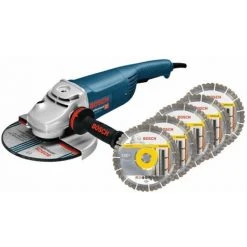 BOSCH Ø 230mm Winkelschleifer GWS 22-230 JH + Diamanttrennscheibe Best For Universal