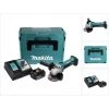 Makita DGA 452 RF1J Akku Winkelschleifer 18 V 115 Mm + 1x Akku 3,0 Ah + Ladegerät + Makpac