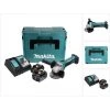 Makita DGA 452 RFJ Akku Winkelschleifer 18 V 115 Mm + 2x Akku 3,0 Ah + Ladegerät + Makpac