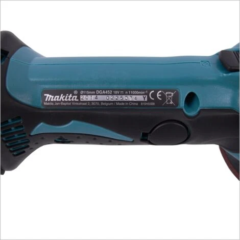 Makita DGA 452 ZE Akku Winkelschleifer 18V 115mm Solo + 1x Passende Einlage Für Makpac ( 837632-8 ) - Ohne Akku, Ohne Ladegerät 4 Makita DGA 452 ZE Akku Winkelschleifer 18V 115mm Solo + 1x Passende Einlage Für Makpac ( 837632-8 ) - Ohne Akku, Ohne Ladegerät – Bild 4