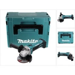 Makita DGA 452 ZJ Akku Winkelschleifer 18 V 115 Mm + Makpac - Ohne Akku, Ohne Ladegerät