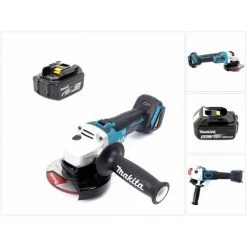 Makita DGA 504 T1 Akku Winkelschleifer 18V 125mm Brushless + 1x Akku 5,0Ah - Ohne Ladegerät