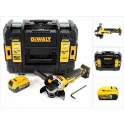 DeWalt DCG 405 NT Akku Winkelschleifer 18V 125mm Brushless + 1x Akku 5,0Ah + TSTAK - Ohne Ladegerät