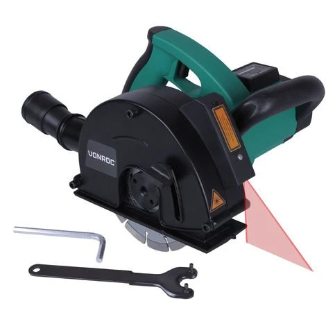 VONROC Mauernutfräse | Schlitzfräse Mit Laser – 1700 W – 150 Mm – Inkl. 2 Diamantscheiben, Staubsaugeranschluss Und Aufbewahrungstasche 1 VONROC Mauernutfräse | Schlitzfräse Mit Laser – 1700 W – 150 Mm – Inkl. 2 Diamantscheiben, Staubsaugeranschluss Und Aufbewahrungstasche