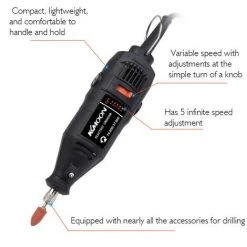 ASUPERMALL Kkmoon 180W Hand Elektrische Schleifwerkzeugsatz Tragbare Mini-Rotary Drill Grinder Versatile Schneiden Polieren Schleifmaschine Bits Gravieren Tools Kit Mit Zubehor Diy-Kits -Winkelschleifer Verkaufe 23350248 4