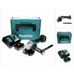 Makita DGA 506 RF1J Akku Winkelschleifer 18 V 125 Mm Brushless + 1x Akku 3,0 Ah + Ladegerät + Makpac
