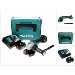 Makita DGA 506 RT1J Akku Winkelschleifer 18 V 125 Mm Brushless + 1x Akku 5,0 Ah + Ladegerät + Makpac