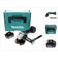 Makita DGA 506 G1J Akku Winkelschleifer 18 V 125 Mm Brushless + 1x Akku 6,0 Ah + Makpac - Ohne Ladegerät