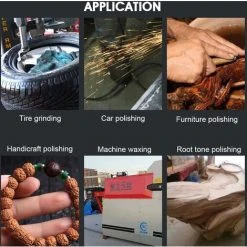 AUGIENB 0.6cm 90&deg; Luft Winkel Stabschleifer Polierend Schleif Unterstützung Rad Zubehör -Winkelschleifer Verkaufe 25862817 4