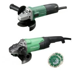 HiKOKI KG23SAYBZ Winkelschleiferset G13STAYGZ+G23STWA