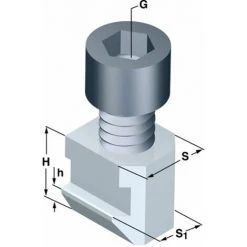 SCHUNK Nutensteine Nutbreite 17 Mm Abgesetzt