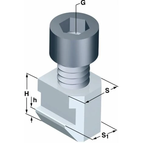 SCHUNK Nutensteine Nutbreite 17 Mm Abgesetzt 1 SCHUNK Nutensteine Nutbreite 17 Mm Abgesetzt