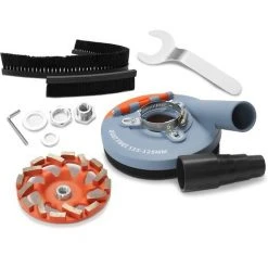 #7 FANZTOOL Absaughaube Für Winkelschleifer 125mm + Diamantschleiftopf Premium