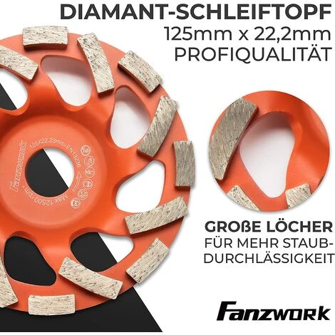 #7 FANZTOOL Absaughaube Für Winkelschleifer 125mm + Diamantschleiftopf Premium 2 #7 FANZTOOL Absaughaube Für Winkelschleifer 125mm + Diamantschleiftopf Premium – Bild 2