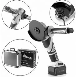 STAHLWERK Brushless Akku Winkelschleifer 20 V/4Ah Akku System,0 - 7500 Min-1, Scheibengrößen 115 Mm & 125 Mm, Inklusive 2 X 4 Ah Akku Und Ladegerät, 7 Jahre Garantie