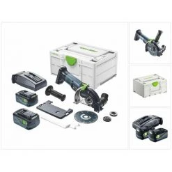 Festool DSC-AGC 18-125 FH 5,2 EBI-Plus Akku Freihandtrennsystem 18 V 125 Mm Brushless ( 576830 ) + 2x Akku 5,2 Ah + Ladegerät + Systainer ( Nachfolger Von 575346 )