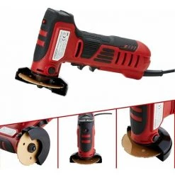 AREBOS Mini Winkelschleifer 260 W 19000 U/min Rot / Schwarz - Rot