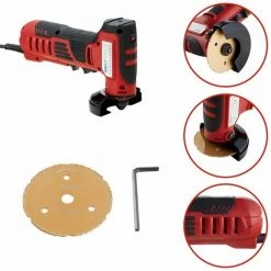 AREBOS Mini Winkelschleifer 260 W 19000 U/min Rot / Schwarz - Rot -Winkelschleifer Verkaufe 29357891 3