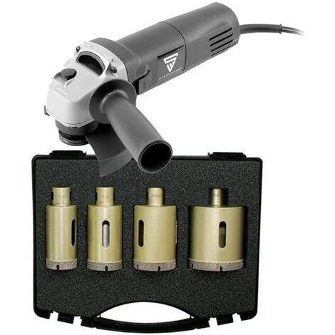 ADT DIAMANTWERKZEUGE Trockenbohrkronen Economy M14 Set 4 Tlg. Inkl. Winkelschleifer 1 ADT DIAMANTWERKZEUGE Trockenbohrkronen Economy M14 Set 4 Tlg. Inkl. Winkelschleifer