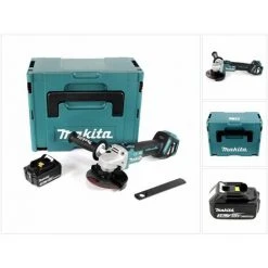 Makita DGA 513 F1J Akku Winkelschleifer 18V 125mm Brushless + 1x Akku 3,0Ah + Makpac - Ohne Ladegerät