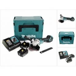 Makita DGA 513 RFJ Akku Winkelschleifer 18V 125mm Brushless + 2x Akku 3,0Ah + Ladegerät + Makpac