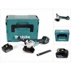 Makita DGA 513 G1J Akku Winkelschleifer 18V 125mm Brushless + 1x Akku 6,0Ah + Makpac - Ohne Ladegerät