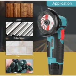 HAPPYSHOPPING Multifunktionsschleifer Elektrischer Haushalts-Winkelschleifer Kleiner Handschleifer, Trenn-, Polier- Und Schleifwerkzeug Eine Leistung Und Eine Ladung, Deluxe-Version, Europäischer Standard 220V -Winkelschleifer Verkaufe 34165273 4