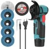 HAPPYSHOPPING Multifunktionsschleifer Wiederaufladbarer Haushalts-Winkelschleifer Kleines Schneid-, Polier- Und Schleifwerkzeug Eine Leistung Und Eine Ladung, Standardkonfiguration, Europäischer Standard 220V
