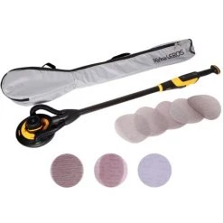 MIRKA ABRASIFS Mirka LEROS 950 CV Wand- Und Deckenschleifer 350 W 5,0 Mm Hub 225 Mm + Tragetasche + 80x Schleifscheiben -Winkelschleifer Verkaufe 36236042 4