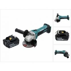 Makita DGA 452 T1 Akku Winkelschleifer 18 V 115 Mm + 1x Akku 5,0 Ah - Ohne Ladegerät