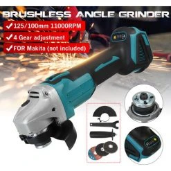 MOHOO MECO Winkelschleifer Schleifer Schleifmaschine Mit 125 Mm Trennscheibe Zusatzhandgriff 860 Watt Für 18V Makita Batterie (Nicht Enthalten) -Winkelschleifer Verkaufe 36864040 4
