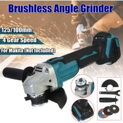 MOHOO MECO Winkelschleifer Schleifer Schleifmaschine Mit 125 Mm Trennscheibe Zusatzhandgriff 860 Watt Für 18V Makita Batterie (Nicht Enthalten) -Winkelschleifer Verkaufe 36864040 5