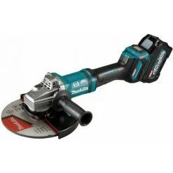 MAKITA 40V Max. Akku-Winkelschleifer GA038GT201 | 2 Akkus5,0 Ah + Ladegerät Im Transportkoffer