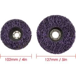 HAPPYSHOPPING 2 STÜCKE Körnung Holz Metall Farbe Rostentfernung Saubere Werkzeuge Für Winkelschleifer Scheibe Schleifscheibe -Winkelschleifer Verkaufe 37037570 4