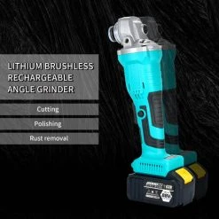 HAPPYSHOPPING Lithium Elektrischer Bürstenloser Wiederaufladbarer Winkelschleifer Elektrischer Winkelschleifer Haushaltspoliermaschine Winkelschleifer Multifunktionale Schleif- Und Schneidemaschine,Winkelschleifer Set Mit EU-Stecker -Winkelschleifer Verkaufe 37038094 5