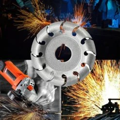 HAPPYSHOPPING 65 MM 12 Gänge Holzbearbeitung Teetablett Wurzelschnitzerei Kohlenstoffstahl Schnelles Polieren Greaving Teetablett Klinge,Silber -Winkelschleifer Verkaufe 37407899 3