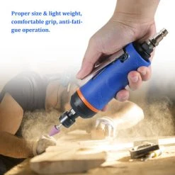 HAPPYSHOPPING 1/4 Zoll High Speed ​​Air Grinder 20000RPM Mini Air Die Grinder Kit Pneumatische Werkzeuge Set Polierschleifer Poliermaschine Graviermühle Luftmühle,20000rpm - EU, Blau -Winkelschleifer Verkaufe 37411298 5