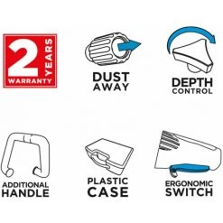 Graphite Mauernutfräse 1320 W, 8-30 Mm Schnitttiefe, 125 Mm Scheiben -Winkelschleifer Verkaufe 37834389 4