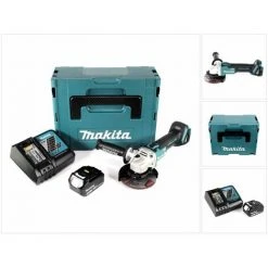 Makita DGA 504 RF1J Akku Winkelschleifer 18V 125mm Brushless + 1x Akku 3,0Ah + Ladegerät + Makpac -Winkelschleifer Verkaufe 39323077 5