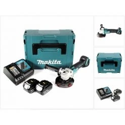 Makita DGA 504 RTJ Akku Winkelschleifer 18V 125mm Brushless + 2x Akku 5,0Ah + Ladegerät + Makpac -Winkelschleifer Verkaufe 39323079 5