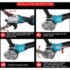 MANTA 800W Akku Trennschleifer Winkelschleifer 125mm Scheibe Für Makita Batterie 18V -Winkelschleifer Verkaufe 40357931 4