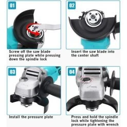 MANTA Akku Winkelschleifer 18V 125mm Trennschleifer Schleifmaschine (Ohne Akku) -Winkelschleifer Verkaufe 40357933 3
