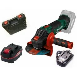 MARKENLOS PARKSIDE Akku-Winkelschleifer Flex PWSA 20-Li C3 Akku 4.0 Ah , Ladegerät, Koffer
