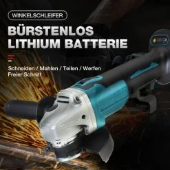 MAEREX 4 Geschwindigkeit 125mm 18V Akku-Winkelschleifer Für Makita Akku (nur Maschine) -Winkelschleifer Verkaufe 41016197 5