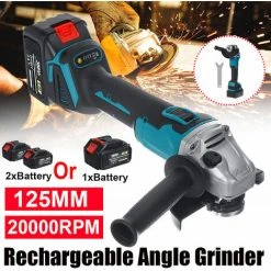 MAEREX 125mm Akku-Winkelschleifer Trennschleifer Schleifmaschine Mit 2 Akkus + Ladegerät 9 MAEREX 125mm Akku-Winkelschleifer Trennschleifer Schleifmaschine Mit 2 Akkus + Ladegerät -Winkelschleifer Verkaufe 41029182 5