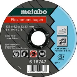 METABO® Metabo Flexiamant Super 125x6,0x22,2 Inox, 616747000
