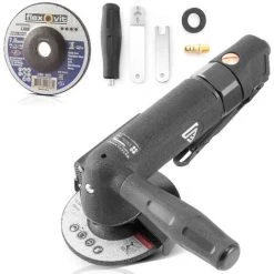 STAHLWERK Professioneller Druckluft-Winkelschleifer Für 100 Mm Trenn- Und Schruppscheiben Einsetzbar In Der Werkstatt Und Bei KFZ-Arbeiten