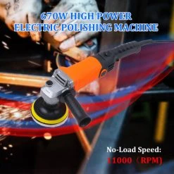 HAPPYSHOPPING 670W Winkelschleifer Handpoliermaschine Schleifmaschine Multifunktionale Vielseitige Elektrische Schleifmaschine Cutter Wachsmaschine,Set 1 -Winkelschleifer Verkaufe 47879786 3